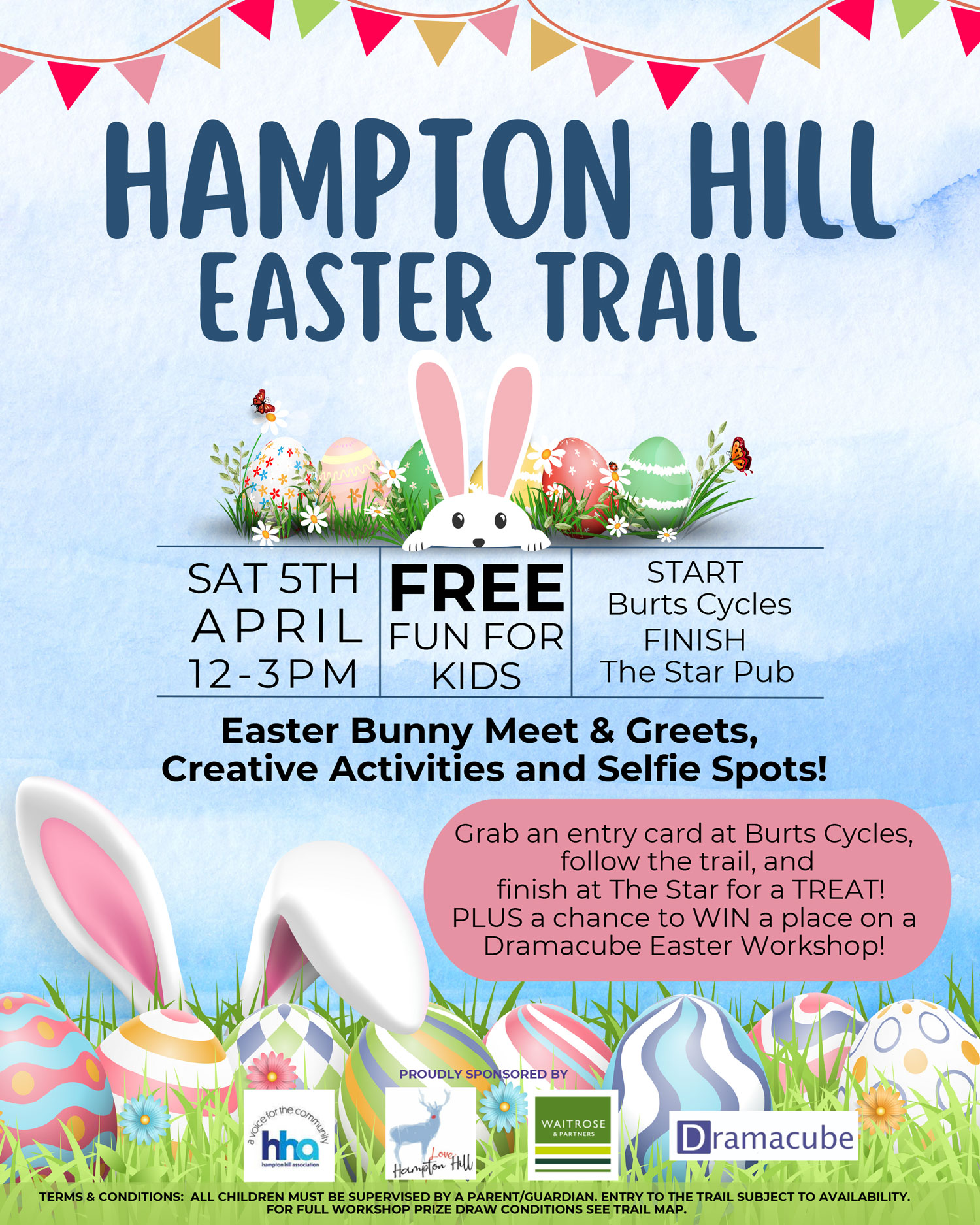 Hampton Hill Easer Egg Hunt poster